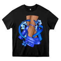 Black colon cancer heels Heavy Core Tee - NancyCooperArtShop