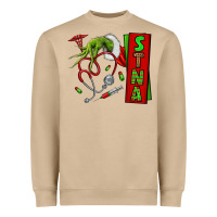 Mushroom Christmas Character Heavyweight Sweatshirt - NancyCooperArtShop