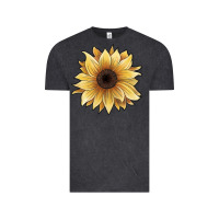 Vintage Black watercolor sunflower Vintage Tee - JahusDesignShop
