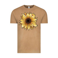 Vintage Camel watercolor sunflower Vintage Tee - JahusDesignShop
