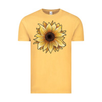 Vintage Mustard watercolor sunflower Vintage Tee - JahusDesignShop