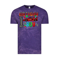Cloud Purple birthday boy 1 Vintage Tee - BundleAndBundleShop