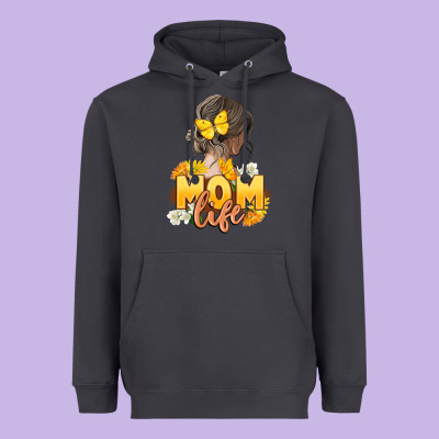 Mom Life Mother's Day Heavyweight Hoodie Designed By Fadigitalartstudio