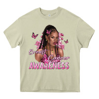 Mossy breast cancer awareness afro woman Heavy Core Tee - NancyCooperArtShop