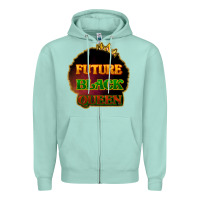 Seafoam Future black queen Zipper Hoodie - HowdyJamesFarm