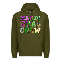 Army Green mardi gras crew olivia Premium Hoodie - OliviaCreatesArt