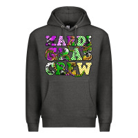 Charcoal Heather mardi gras crew olivia Premium Hoodie - OliviaCreatesArt