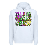 White mardi gras crew olivia Premium Hoodie - OliviaCreatesArt