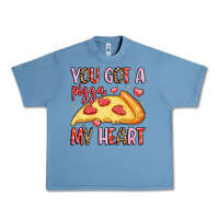 Pebble Blue you got a pizza my heart Urban Heavy Tee - LillyAllenDesigns