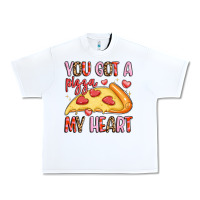 White you got a pizza my heart Urban Heavy Tee - LillyAllenDesigns