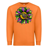 Carrot Mardi Gras Sunflower With Crawfish Premium Sweatshirt - BundleAndBundleShop