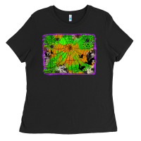 Black leopard cowhide halloween background Ladies Tee - Jasminsmagicworld