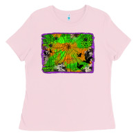 Leopard Cowhide Halloween Background Ladies Tee | Teevron
