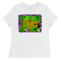 White leopard cowhide halloween background Ladies Tee - Jasminsmagicworld