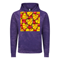 Cloud Purple softball hearts seamless pattern Vintage Hoodie - BundleAndBundleShop