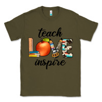 Army Green teach love inspıre Classic Tee - JahusDesignShop