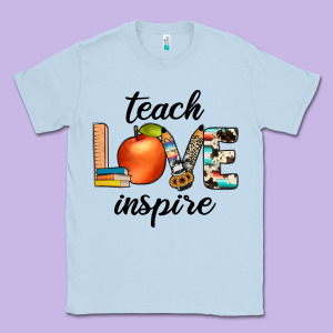 Teach Love Inspıre Classic Tee Designed By Jahusdesignshop
