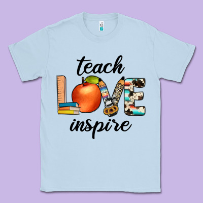 Teach Love Inspıre Classic Tee Designed By Jahusdesignshop