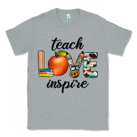 Heather Grey teach love inspıre Classic Tee - JahusDesignShop