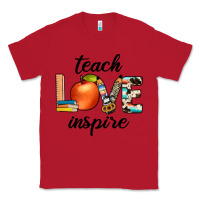 Red teach love inspıre Classic Tee - JahusDesignShop
