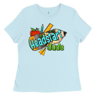 Baby Blue headstart dude Ladies Tee - Jasminsmagicworld