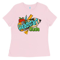 Bubblegum Pink headstart dude Ladies Tee - Jasminsmagicworld