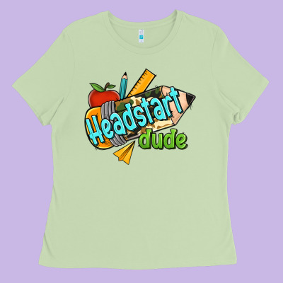 Headstart Dude Ladies Tee Designed By Jasminsmagicworld
