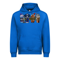 Cobalt Police Coffee Urban Hoodie - CowhideDigitalArt
