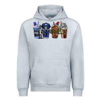 Heather Grey Police Coffee Urban Hoodie - CowhideDigitalArt