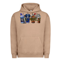 Pigment Burro Police Coffee Urban Hoodie - CowhideDigitalArt