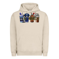 Pigment French Oak Police Coffee Urban Hoodie - CowhideDigitalArt