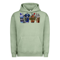 Pigment Oil Green Police Coffee Urban Hoodie - CowhideDigitalArt