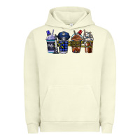 Pigment Pistachio Police Coffee Urban Hoodie - CowhideDigitalArt