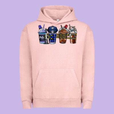 Police Coffee Urban Hoodie Designed By Cowhidedigitalart