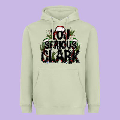 You Serious Clark Black Bbs Heavyweight Hoodie Designed By Bundleandbundleshop