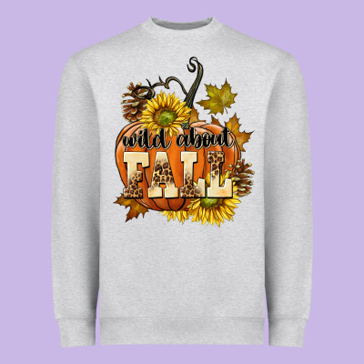 Wild About Fall Heavyweight Sweatshirt Designed By Texasbilliewilder