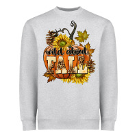Heather Grey Wild About Fall Heavyweight Sweatshirt - texasbilliewilder