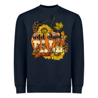 Navy Wild About Fall Heavyweight Sweatshirt - texasbilliewilder