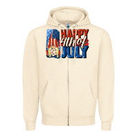 Happy 4th Of July Gnome Zipper Hoodie | Teevron