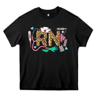 Black Western Registered Nurse Heavy Core Tee - LillyAllenDesigns