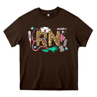 Chocolate Brown Western Registered Nurse Heavy Core Tee - LillyAllenDesigns