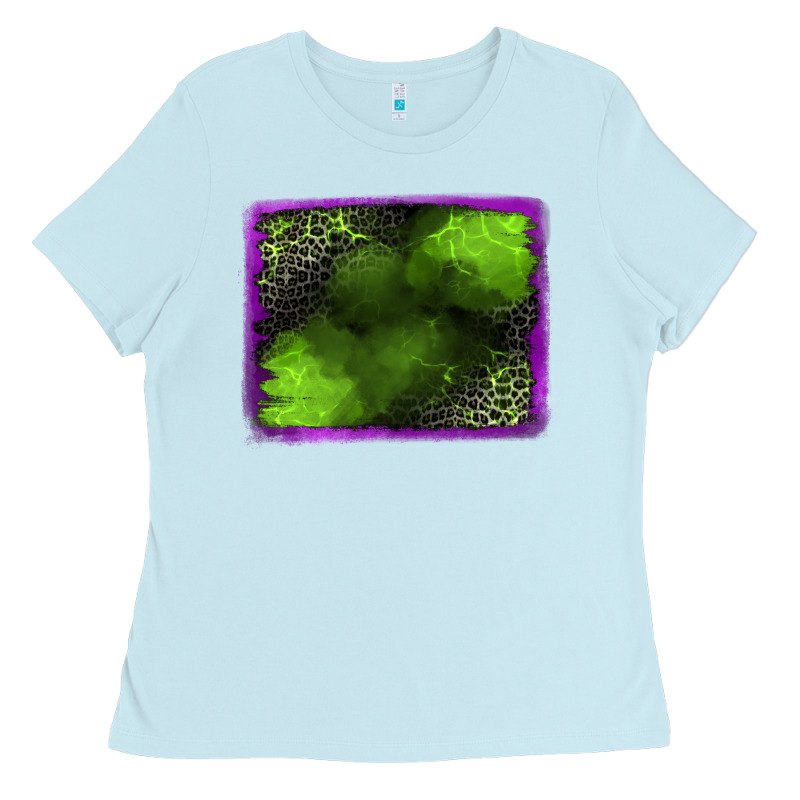 Leopard Halloween Background Ladies Tee by Jasminsmagicworld | Teevron