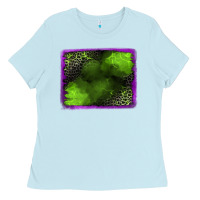 Baby Blue leopard halloween background Ladies Tee - Jasminsmagicworld