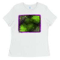 White leopard halloween background Ladies Tee - Jasminsmagicworld