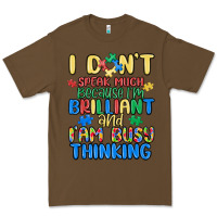 Cacao dont speak much because im brilliant Premium Tee - MaliasSmallBusiness
