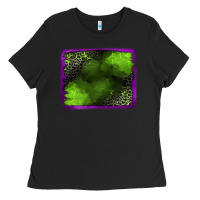 Black leopard halloween background Ladies Tee - Jasminsmagicworld