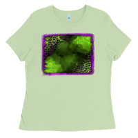 Matcha leopard halloween background Ladies Tee - Jasminsmagicworld