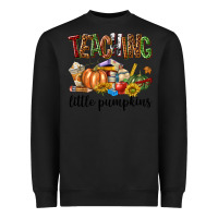 Black Teaching Little Pumpkins Heavyweight Sweatshirt - texasbilliewilder