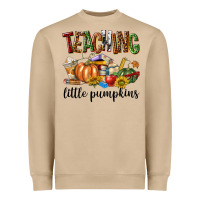 Mushroom Teaching Little Pumpkins Heavyweight Sweatshirt - texasbilliewilder