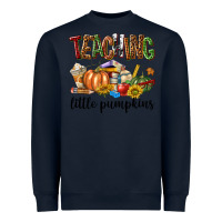 Navy Teaching Little Pumpkins Heavyweight Sweatshirt - texasbilliewilder